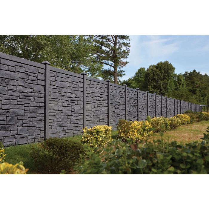 Dark Gray Ecostone Wall